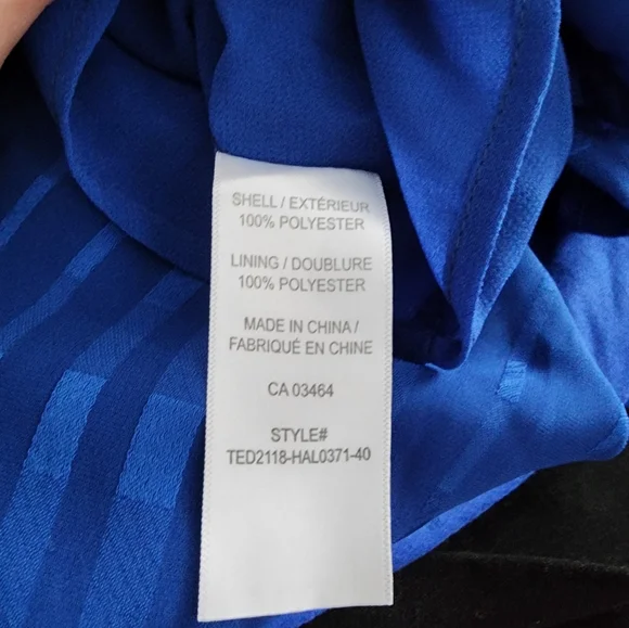 NWT Royal Blue Dressy Tank Ricki's Large - Picture 5 of 5